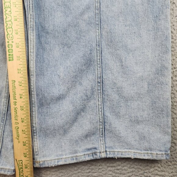 Womens Frida Wide Leg Baggy Jean Size 28 Rave Skater Grunge 90s Y2K Indigo Pants - Picture 4 of 9